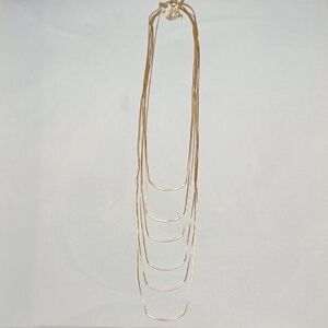 Elegant Gold and Silver Layered Necklace